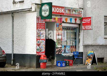 Kiosk in Bochum-Hamme, Trinkhalle, Deutschland, Nordrhein-Westfalen, Ruhrgebiet, Bochum Stockfoto