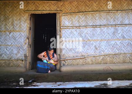 Der spektakulärste und ästhetischste Ort in rangamati in Bangladesch Stockfoto