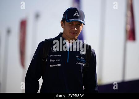 Lusail, Katar. November 2024. Alexander Albon von Williams Racing während des FP1. Ahmad Al Shehab/Alamy Live News. Stockfoto