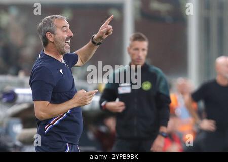 Genua, Italien. September 2022. Foto Tano Pecoraro/LaPresse 10 Settembre 2022 - Genova, Italia Sport, CalcioSampdoria vs Mailand - Campionato italiano di calcio Serie A TIM 2022/2023 - Stadio Luigi FerrarisNella foto: GiampaoloFoto Tano Pecoraro/LaPresse 10. September 2022 - Genua, Italien Sport, Fußball Sampdoria vs Mailand - italienische Serie A Fußball Meisterschaft 2022/2023 - Luigi Ferraris stadiumolo Live Foto: giampolo Stockfoto