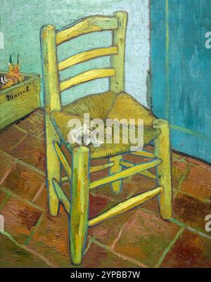 Van Gogh's Chair, Vincent van Gogh, Stockfoto