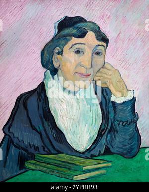 The Arlesienne, Madame Ginoux, Porträt von Madame Ginoux, L'Arlesienne, Vincent van Gogh, 1890, Galleria Nazionale d'Arte Moderna e Contemporanea, Rom Stockfoto