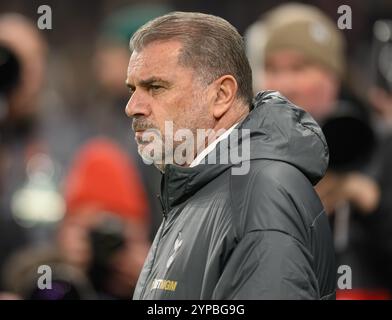 London, Großbritannien. November 2024. Tottenham Hotspur / Roma - UEFA Europa League - Tottenham Hotspur Stadium. Tottenham Manager Ange Postecoglou. Bildnachweis: Mark Pain / Alamy Live News Stockfoto