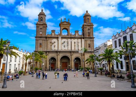Spanien, Kanarische Inseln, Gran Canaria (oder Grand Canary Island), Las Palmas. Die Kathedrale von Santa Ana (Heilige Kathedrale – Kanarienbasilika oder Kathedrale o Stockfoto