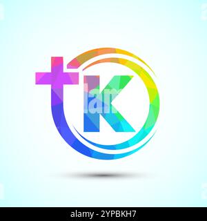 Englisches Alphabet mit Kreuzlogo. Das Jesuskreuz-Logo für die christliche Kirche Stock Vektor