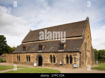 Großbritannien, England, Rutland, Oakham, Oakham Castle, außen Stockfoto