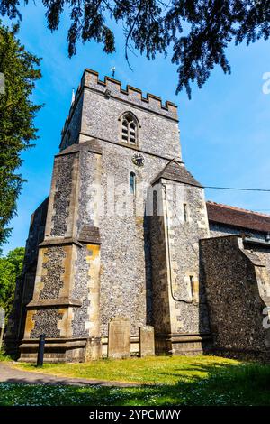 Äußere der mittelalterlichen St. Mary’s Church aus dem 14. Jahrhundert, Wendover, Buckinghamshire, England Stockfoto