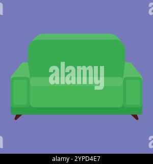 Illustration des bequemen Sofasuhls. Sofa-Symbol-Vektor. Bequeme Möbel. Sessel Illustration Vektor Stock Vektor