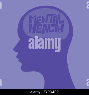 Psychische Gesundheit Symbol Vektor. Illustration psychische Gesundheit. Illustration der psychischen Gesundheit Stock Vektor