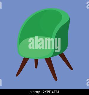 Illustration des bequemen Sofasuhls. Sofa-Symbol-Vektor. Bequeme Möbel. Sessel Illustration Vektor Stock Vektor