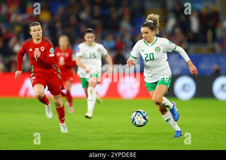 Cardiff, Großbritannien. November 2024. Während des UEFA-Qualifikationsspiels der Frauen im Cardiff City Stadium in Cardiff. Der Bildnachweis sollte lauten: Annabel Lee-Ellis/Sportimage Credit: Sportimage Ltd/Alamy Live News Stockfoto