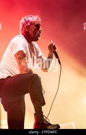 London, Vereinigtes Königreich. November 2024. Idles treten im Alexandra Palace auf. Cristina Massei/Alamy Live News. Stockfoto