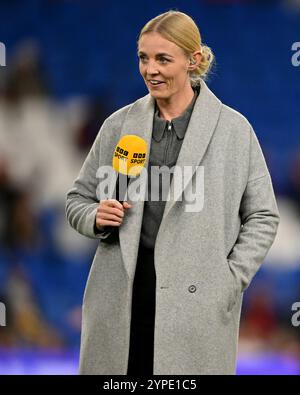 CARDIFF, GROSSBRITANNIEN. November 2024. Wales' Sophie Iningle während des Spiels der Frauen-Europameisterschaft 2025 - WEQ Play-offs Runde 2 im Cardiff City Stadium am 29. November 2024. (Bild von Ashley Crowden/FAW) Credit: Football Association of Wales/Alamy Live News Stockfoto