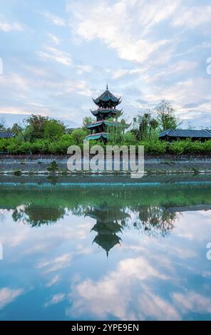 Chongli Pavillon, Wangjiang Tower Park, Chengdu, Sichuan, China Stockfoto