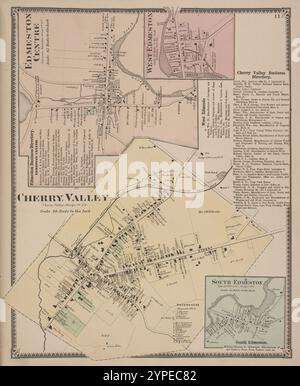 Edmeston Centre [Village]; Edmeston Business Directory. ; West Edmeston [Village]; Cherry Valley Business Directory. Cherry Valley [Village]; South Edmeston [Village] 1868 Stockfoto