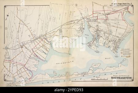 Teil der Stadt Southampton 1915 - 1917 von Hyde, Merritt B. Stockfoto