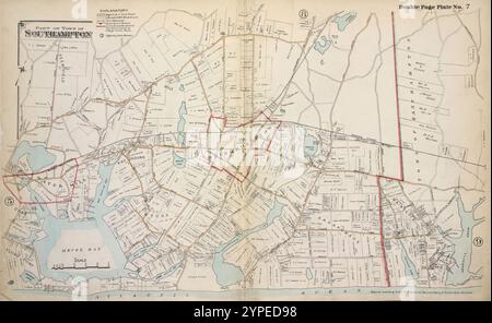 Teil der Stadt Southampton 1915 - 1917 von Hyde, Merritt B. Stockfoto