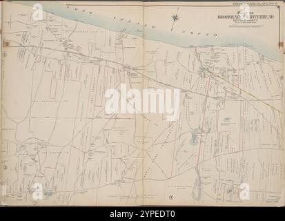 Suffolk County, V. 2, Double Page Plate No. 6 [Map Bounded by Long Island Sound, Ridgeville, Middle Island] 1902 - 1909 Stockfoto