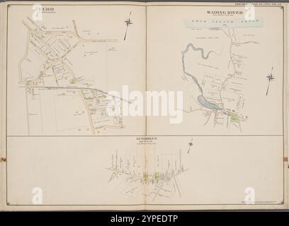Suffolk County, V. 2, Double Page Plate No. 23 [Karte begrenzt durch Egho, Wading River, Cutgiogue] 1902 - 1909 Stockfoto