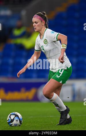 Wales gegen Irland Qualifikation zur UEFA-Frauenmeisterschaft - Play-offs, Cardiff City Stadium Stockfoto