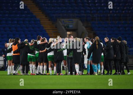 Wales gegen Irland Qualifikation zur UEFA-Frauenmeisterschaft - Play-offs, Cardiff City Stadium Stockfoto