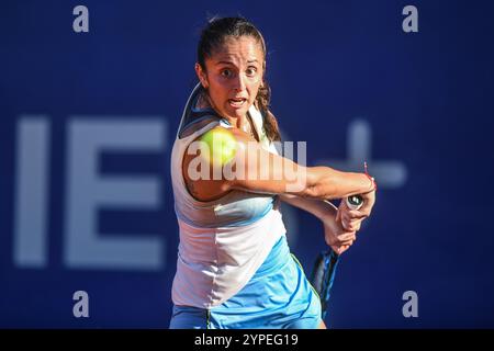 Buenos Aires (29. November 2024). Jazmin Ortenzi (Argentinien) spielt bei den WTA 125 Argentina Open 2024 Credit: Mariano Garcia/Alamy Live News Stockfoto