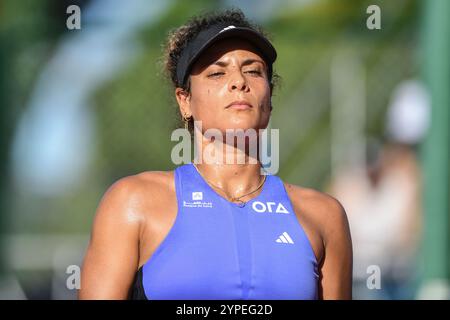 Buenos Aires (29. November 2024). Mayar Sherif (Ägypten) spielt bei den WTA 125 Argentina Open 2024 Credit: Mariano Garcia/Alamy Live News Stockfoto