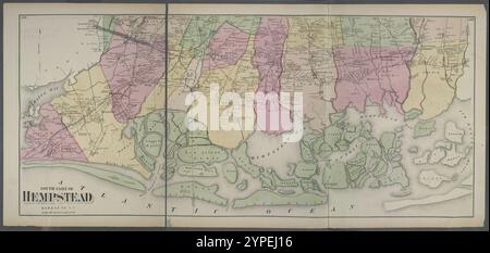 Südlicher Teil von Hempstead, Queens Co. L.I. 1873 by Beers, F. W. (Frederick W.) Stockfoto