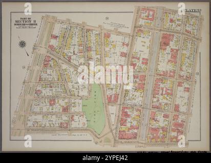 Platte 53, Teil von Abschnitt 11, Borough of the Bronx. [Begrenzt durch E. 180th Street, Webster Avenue, E. 181st Street, Bathgate Avenue, E. Tremont Avenue und Grand Boulevard.] 1921 von G.W. Bromley & Co. Stockfoto