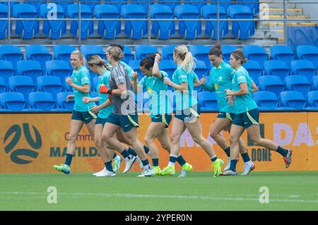 Robina, Australien. November 2024 30. Gold Coast, Australien, 30. November 2024: Spieler der Matildas während des CommBank Matildas Trainings für das Spiel gegen brasilianische Frauen im CBUS Super Stadium in Robina, Australien Matthew Starling (Promediapix/SPP) Credit: SPP Sport Press Photo. /Alamy Live News Stockfoto