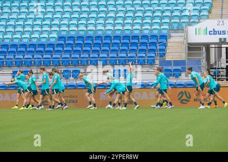 Robina, Australien. November 2024 30. Gold Coast, Australien, 30. November 2024: Spieler der Matildas während des CommBank Matildas Trainings für das Spiel gegen brasilianische Frauen im CBUS Super Stadium in Robina, Australien Matthew Starling (Promediapix/SPP) Credit: SPP Sport Press Photo. /Alamy Live News Stockfoto