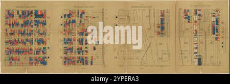 Lohnzuordnungsnr 1[-4], Polk Street bis Twelfth, ... Chicago 1895 von Greeley, Samuel Sewell, 1824-1916 Stockfoto