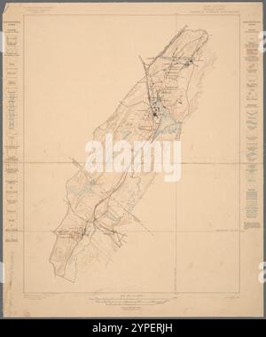 New Jersey (Sussex County) Franklin Furnace Spezialkarte 1899 von Walcott, Charles D. (Charles Doolittle), 1850-1927 Stockfoto