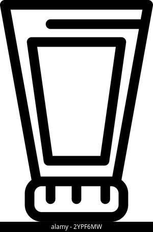 Zahnpasta Symbol - Zahnpasta für die menschliche Hygiene Behandlung und Putzzahnvektor Illustration Stock Vektor