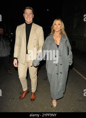 Will Young und Jessie Wynter bei den Beauty Awards 2024, City Central im HAC, Chiswell Street, am Montag, den 25. November 2024 in London, England, Großbritannien. Stockfoto