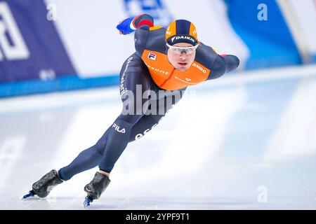 Peking, China. November 2024 30. PEKING, CHINA - NOVEMBER 30: Joep Wennemars tritt auf den 1000 m Herren während der ISU World Cup Speed Skating 2 am 30. November 2024 in Peking, China an (Foto: Andre Weening/Orange Pictures) Credit: Orange Pics BV/Alamy Live News Stockfoto