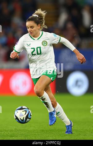 Cardiff, Großbritannien. November 2024. Während des UEFA-Qualifikationsspiels der Frauen im Cardiff City Stadium in Cardiff. Der Bildnachweis sollte lauten: Annabel Lee-Ellis/Sportimage Credit: Sportimage Ltd/Alamy Live News Stockfoto