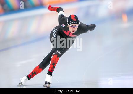 Peking, China. November 2024 30. PEKING, CHINA - NOVEMBER 30: Béatrice Lamarche tritt auf der 1000 m langen Women's während der ISU World Cup Speed Skating 2 am 30. November 2024 in Peking, China an (Foto: Andre Weening/Orange Pictures) Credit: Orange Pics BV/Alamy Live News Stockfoto