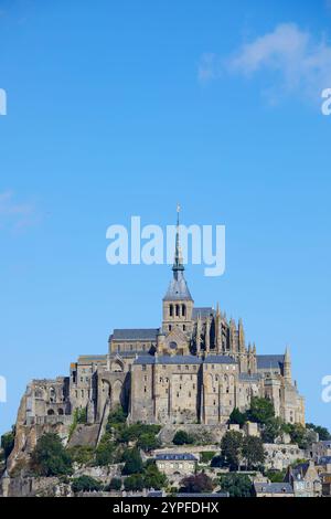 Der wundervolle Mont-Saint-Michel, Normandie, Frankreich Stockfoto