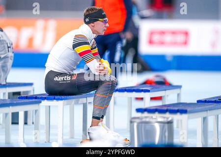 Peking, China. November 2024 30. PEKING, CHINA - NOVEMBER 30: Teilnahme auf den 5000 m Herren während der ISU World Cup Speed Skating 2 am National Speed Skating Oval am 30. November 2024 in Peking, China (Foto: Andre Weening/Orange Pictures) Credit: Orange Pics BV/Alamy Live News Stockfoto