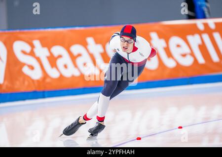 Peking, China. November 2024 30. PEKING, CHINA - NOVEMBER 30: Metoděj Jílek Teilnahme auf den 5000 m Herren während der ISU World Cup Speed Skating 2 am National Speed Skating Oval am 30. November 2024 in Peking (Foto: Andre Weening/Orange Pictures) Credit: Orange Pics BV/Alamy Live News Stockfoto