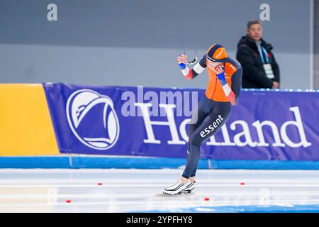 Peking, China. November 2024 30. PEKING, CHINA - NOVEMBER 30: Beau Snellink tritt auf den 5000 m Herren während der ISU World Cup Speed Skating 2 am 30. November 2024 in Peking, China an (Foto: Andre Weening/Orange Pictures) Credit: Orange Pics BV/Alamy Live News Stockfoto