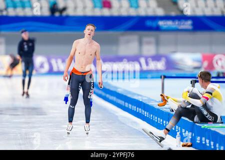 Peking, China. November 2024 30. PEKING, CHINA - NOVEMBER 30: Beau Snellink tritt auf den 5000 m Herren während der ISU World Cup Speed Skating 2 am 30. November 2024 in Peking, China an (Foto: Andre Weening/Orange Pictures) Credit: Orange Pics BV/Alamy Live News Stockfoto