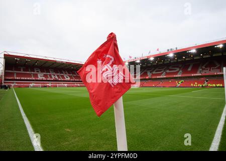 Nottingham, Großbritannien. November 2024 30. Eckflagge während des Premier League-Spiels zwischen Nottingham Forest und Ipswich Town am City Ground, Nottingham am Samstag, den 30. November 2024. (Foto: Jon Hobley | MI News) Credit: MI News & Sport /Alamy Live News Stockfoto