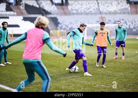 Brüssel, Belgien November 2024 30. RSCA Futures' Joren Dom vor einem Fußballspiel zwischen RSCA Futures (U21) und Lierse SK am Samstag, den 30. November 2024 in Brüssel, am 13. Tag der zweiten Liga der Challenger Pro League 2024-2025. BELGA FOTO TOM GOYVAERTS Credit: Belga Nachrichtenagentur/Alamy Live News Stockfoto