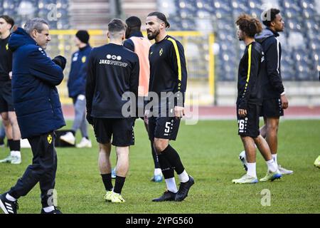 Brüssel, Belgien November 2024 30. Lierse's Pietro Perdichizzi wurde vor einem Fußballspiel zwischen RSCA Futures (U21) und Lierse SK am Samstag, dem 30. November 2024 in Brüssel, am 13. Tag der zweiten Liga der Challenger Pro League 2024-2025 in der belgischen Meisterschaft gezeigt. BELGA FOTO TOM GOYVAERTS Credit: Belga Nachrichtenagentur/Alamy Live News Stockfoto