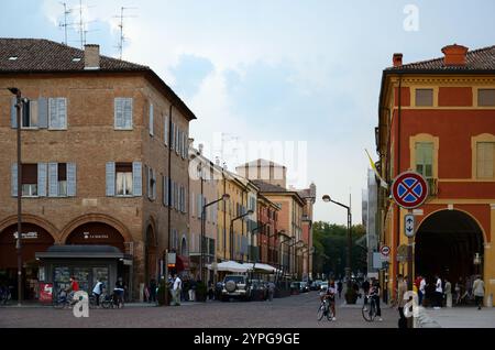 Corso Manfredo Fanti, Carpi, Modena, Emilia Romagna, Italien, Europa Stockfoto