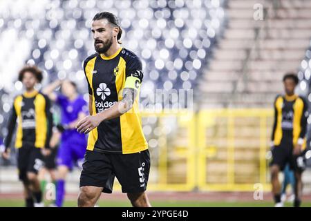 Brüssel, Belgien November 2024 30. Lierse Pietro Perdichizzi sieht bei einem Fußballspiel zwischen RSCA Futures (U21) und Lierse SK am Samstag, den 30. November 2024 in Brüssel, am 13. Tag der zweiten Liga der Challenger Pro League 2024-2025, aus. BELGA FOTO TOM GOYVAERTS Credit: Belga Nachrichtenagentur/Alamy Live News Stockfoto