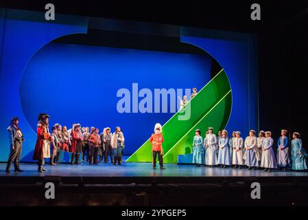London, 29. November 2024, Richard Suart als Generalmajor Stanley und als Schauspieler in ENO's Pirates of Penzance am London Coliseum. Quelle: Alamy Live News/Lou Morris Stockfoto