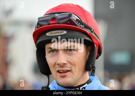 Newbury, Großbritannien. November 2024 30. Jockey Jack Quinlan auf der Newbury Racecourse, Newbury Foto von Paul Blake/Alamy Sports News Stockfoto